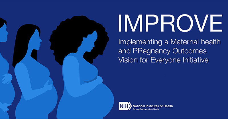 IMPROVE Logo shows three pregnant women's profiles with text that reads IMPROVE